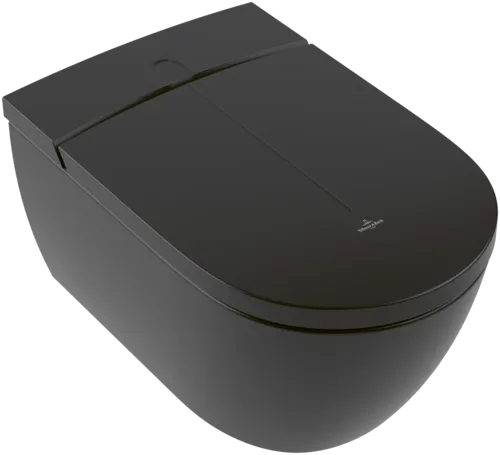 V&B ViClean elektronický bidet s keramikou, Rimless, CeramicPlus, SoftClos #V0E200R7 - Pure Black