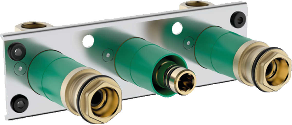 HANSGROHE Základní jednotka pro termostat ShowerTablet 600 Univerzální povrchová montáž pro 2 spotřebiče #13129180