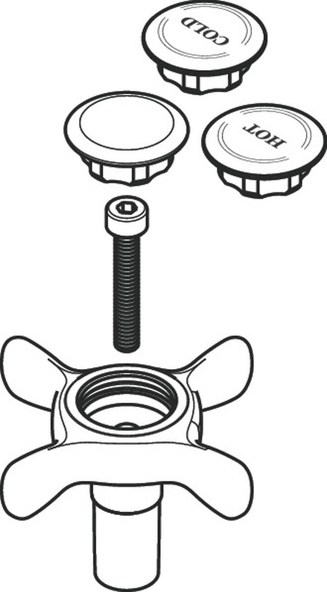 HANSGROHE Rukojeť #16597930 - leštěná mosaz
