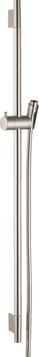 HANSGROHE Sprchová tyč Unica S Puro 90 cm se sprchovou hadicí Isiflex 160 cm #28631820 - kartáčovaný nikl