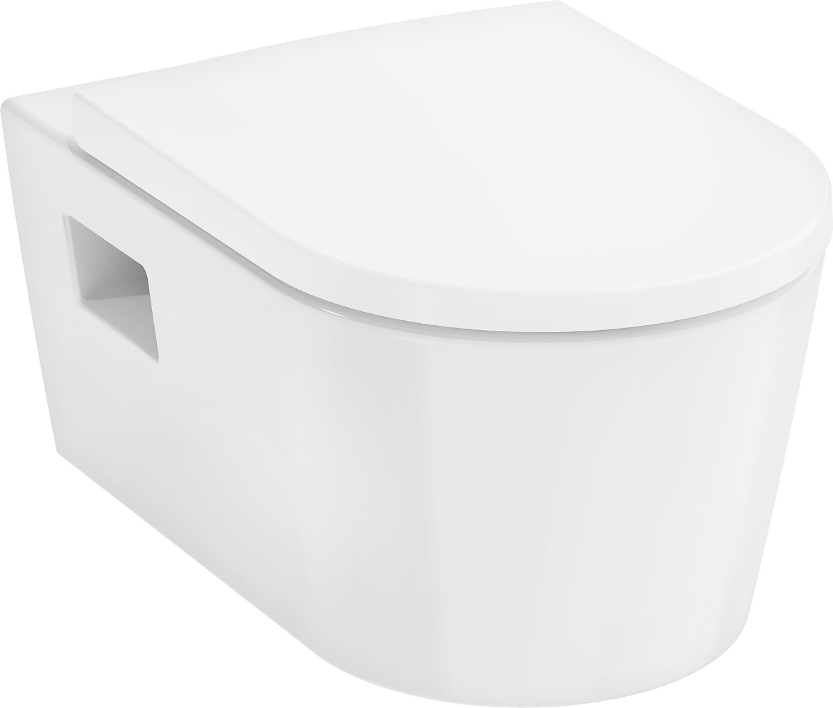 HANSGROHE EluPura Original S Závěsná WC sada 540 splachování AquaChannel Flush, SmartClean s WC sedátkem, s funkcemi SoftClose a QuickRelease #61180450 - bílá