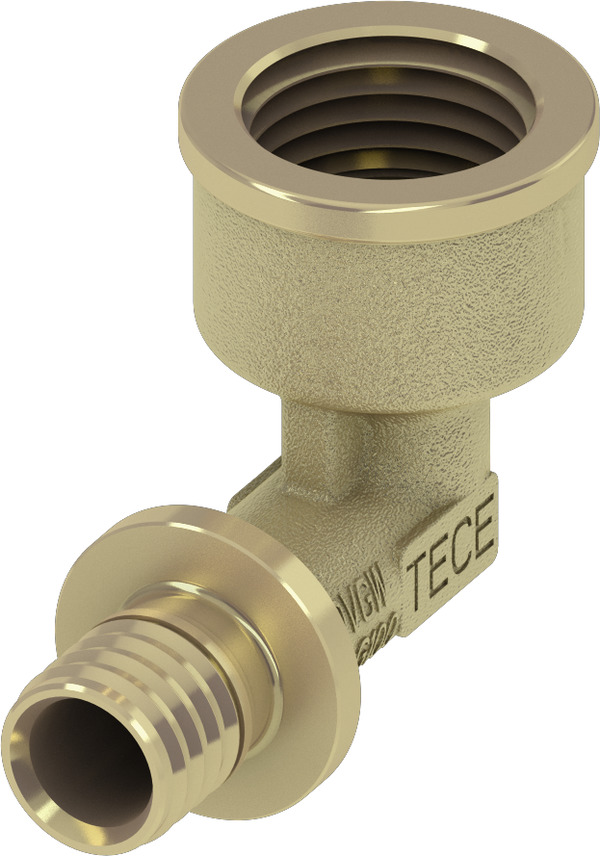 TECE TECEflex female elbow standard brass, 20 x Rp 1/2" #768020