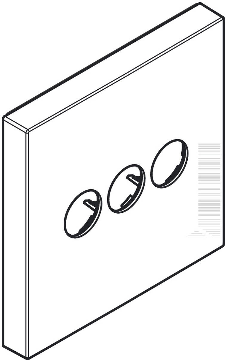 HANSGROHE Rozeta 155 / 155 mm #92227700 - Matná bílá