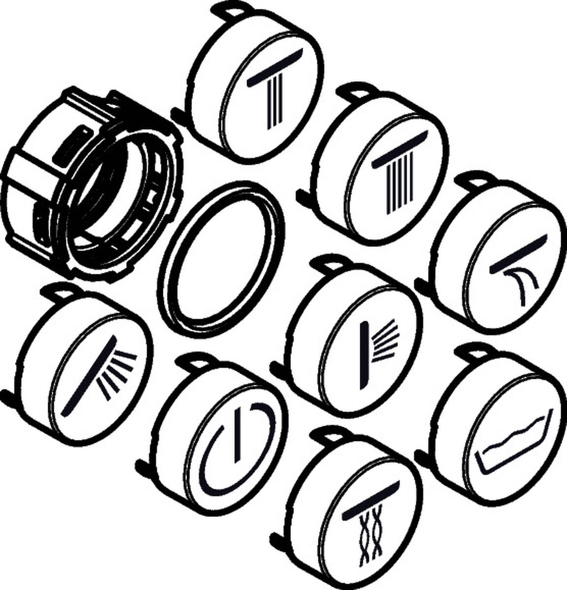 HANSGROHE sada symbolů #92218000