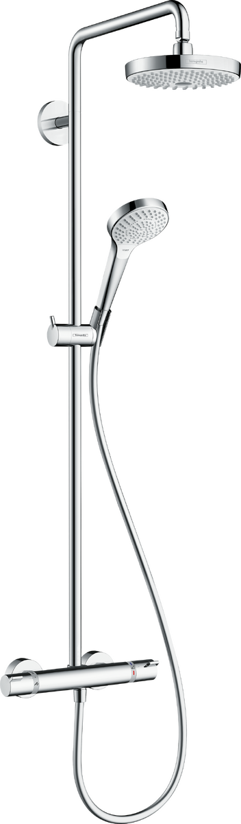 HANSGROHE Croma Select S Showerpipe 180 2jet EcoSmart s termostatem #27254400 - bílá/chromová