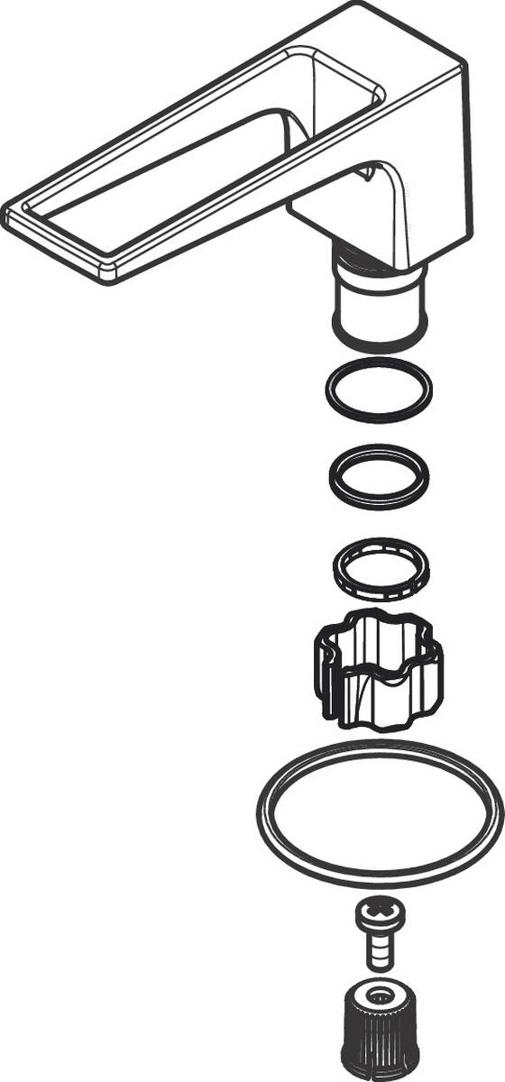 HANSGROHE Rukojeť na straně s teplou vodou #92918000 - Chrom