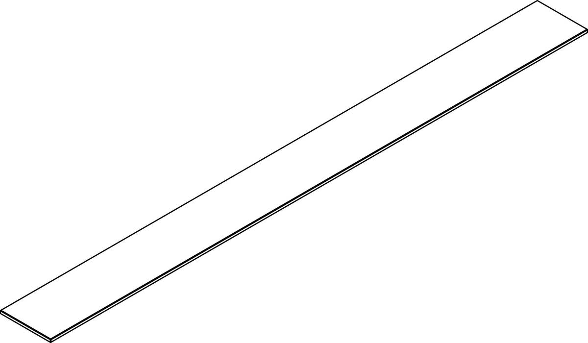 HANSGROHE Skleněná police #93297000 - Křišťálově čirá