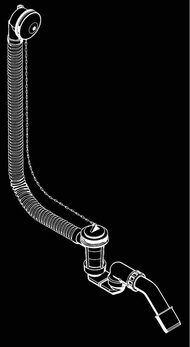 HANSGROHE Normaplus vanový odpad a přepadová souprava G 1 ½ #59260000