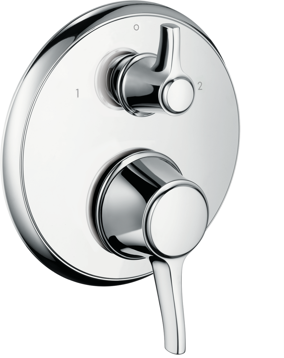 HANSGROHE Splachovací termostat Ecostat Classic s uzavíracím a přepínacím ventilem #15753000