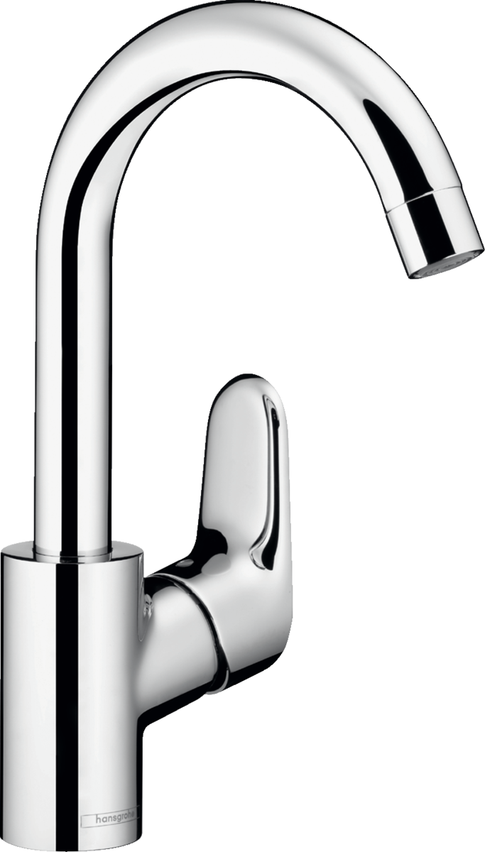 HANSGROHE Jednopáková umyvadlová baterie Ecos s otočnou výpustí a výsuvným odpadem #14085000