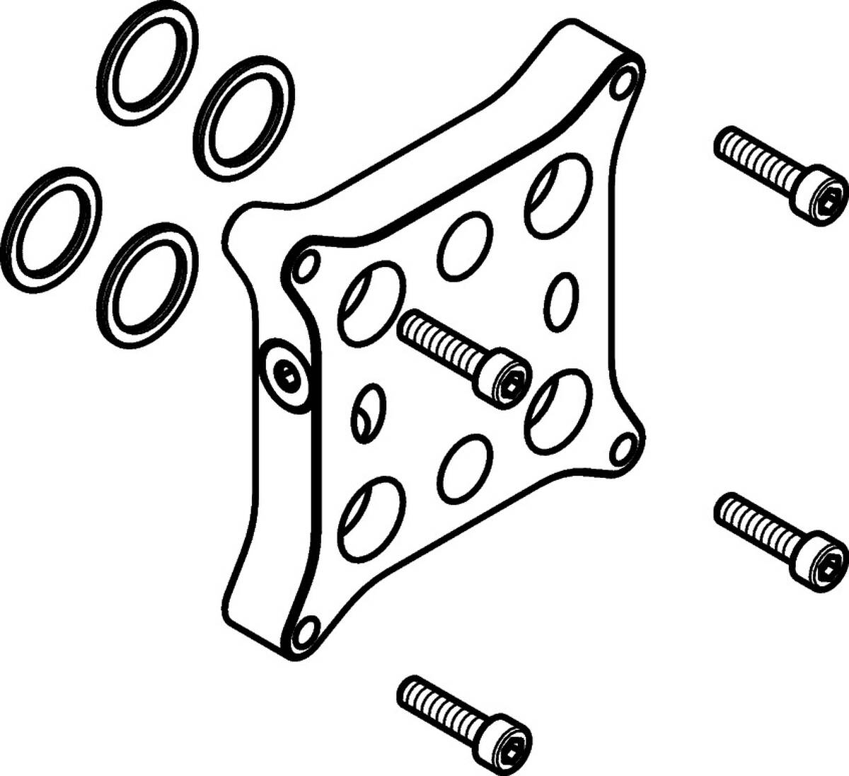 HANSGROHE Adaptér pro zaměněné přípoje iBox universal 93181000