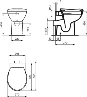 IDEAL STANDARD WC sedátko Contour 21 #K712101 - Bílá (Alpine), obrázek 7
