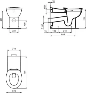 IDEAL STANDARD WC sedátko Contour 21 #K712201 - bílé (Alpine), obrázek 11