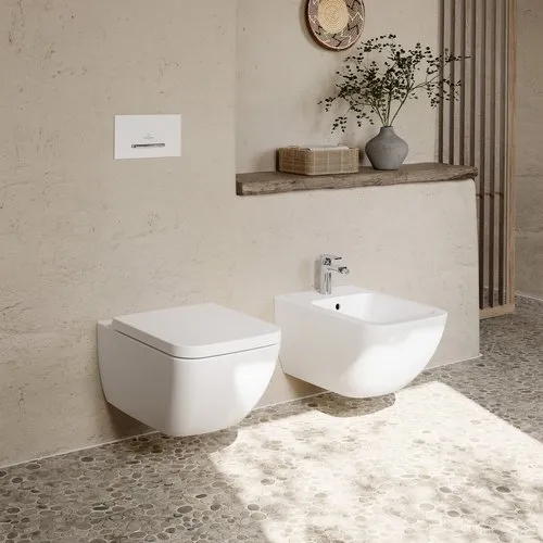 VILLEROY BOCH Venticello bidet, závěsný, 375 x 560 mm, White Alpine CeramicPlus #441100R1, obrázek 10