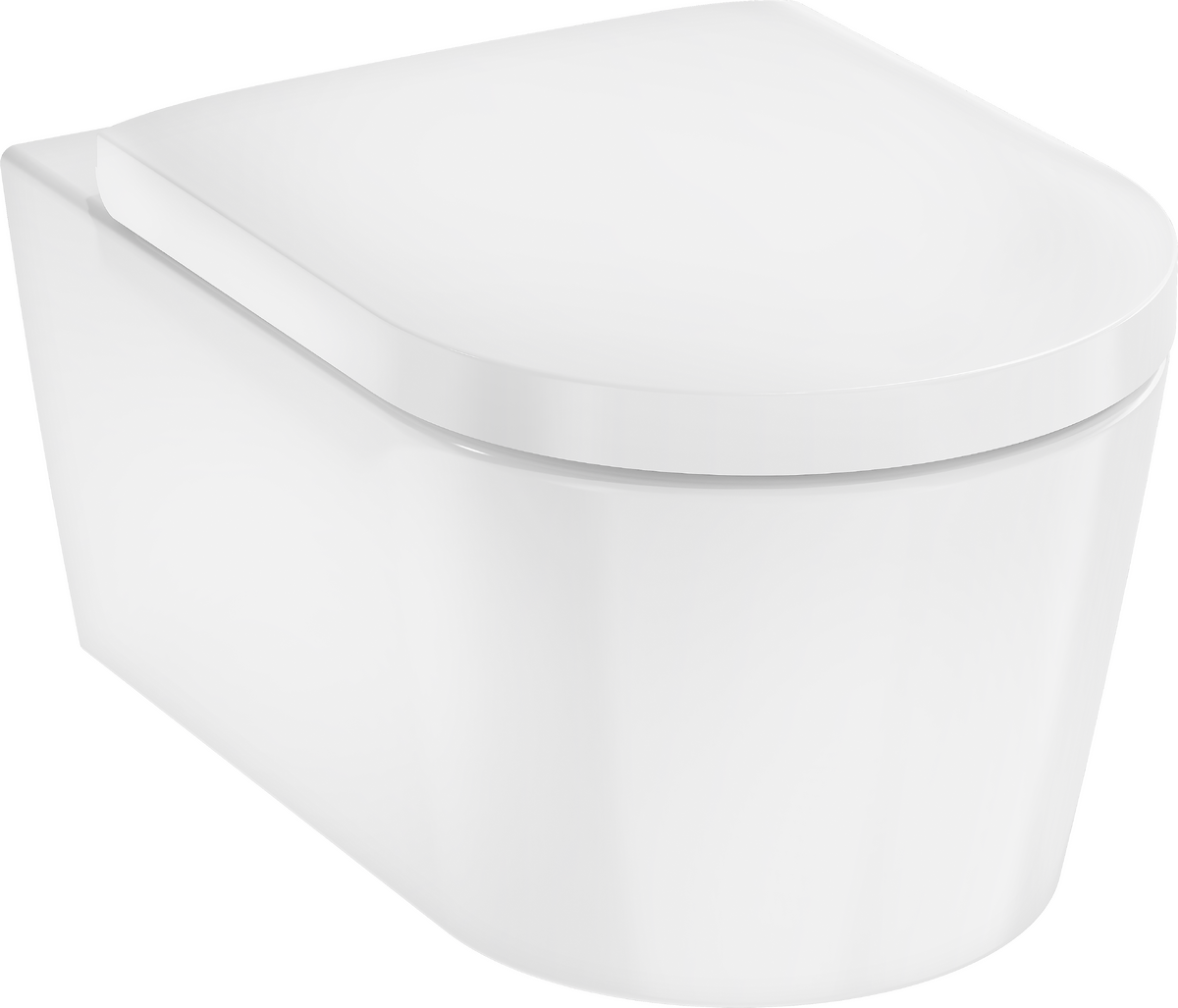 HANSGROHE EluPura S Závěsná WC sada 540 AquaFall Flush s WC sedátkem a poklopem s funkcemi SoftClose a QuickRelease #60292450 - bílá