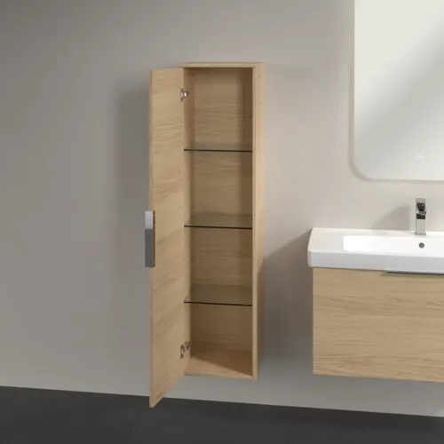 VILLEROY BOCH Vysoká skříň Architectura, 1 dveře, 350 x 1400 x 364 mm, dub severský #B89600VJ, obrázek 5