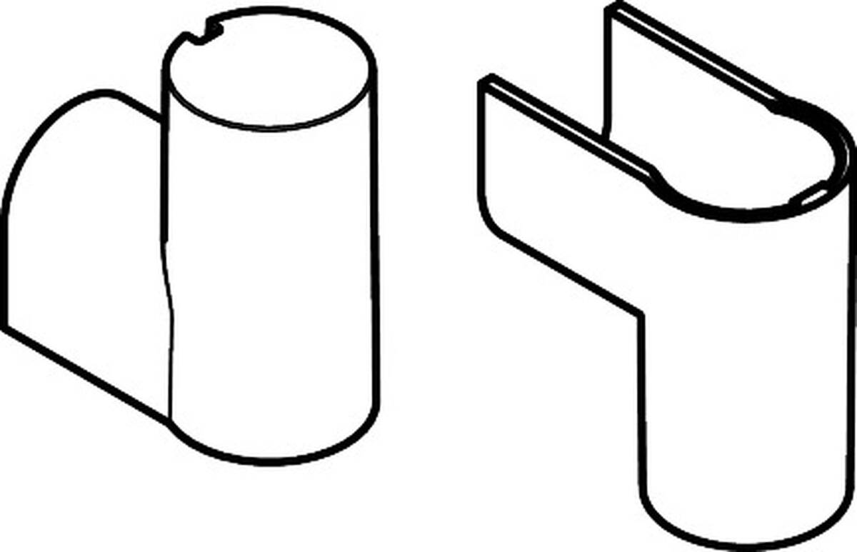 HANSGROHE kryt #94055340 - kartáčovaný černý chrom