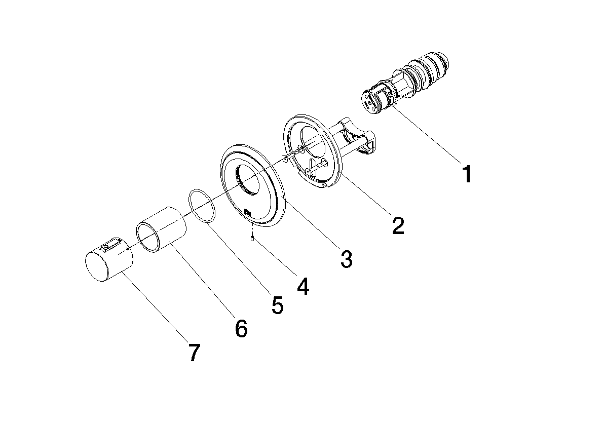 DORNBRACHT Termostat MADISON xTOOL UP bez regulace hlasitosti 1/2" - Platinum #36501977-08
