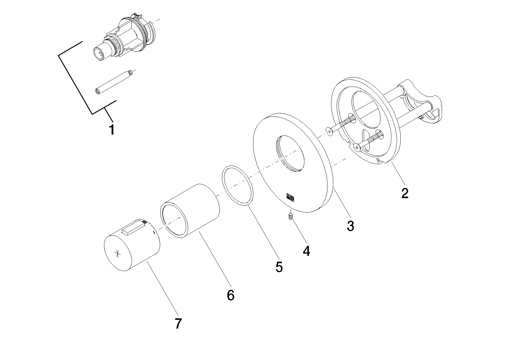 DORNBRACHT Termostat xTOOL UP bez regulace průtoku - matně černý #36416979-33