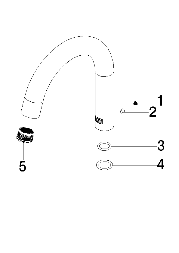 DORNBRACHT Výlevka - kartáčovaná platina #90282238800-06