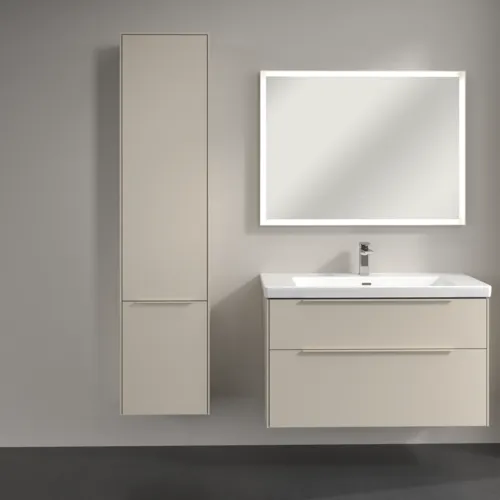VILLEROY BOCH Subway 3.0 Vysoká skříň, 2 dveře, 400 x 1710 x 362 mm, Cashmere Grey / Cashmere Grey #C58602VN, obrázek 4
