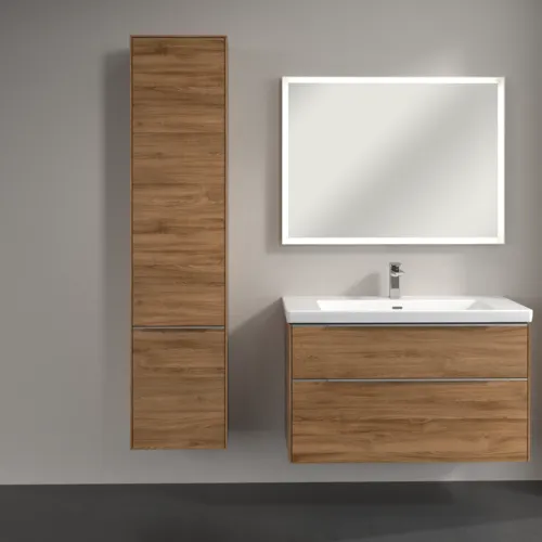 VILLEROY BOCH Vysoká skříňka Subway 3.0, 2 dveře, 400 x 1710 x 362 mm, dub Kansas / dub Kansas #C58600RH, obrázek 4