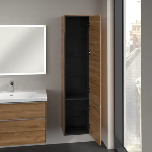 VILLEROY BOCH Vysoká skříňka Subway 3.0, 2 dveře, 400 x 1710 x 362 mm, dub Kansas / dub Kansas #C58700RH, obrázek 5