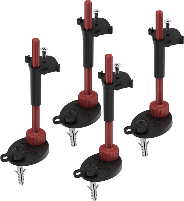 TECE TECEdrainpoint S assembly feet, sound-insulated #3690007