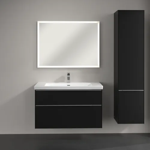 VILLEROY BOCH Vysoká skříň Subway 3.0, 2 dveře, 400 x 1710 x 362 mm, Volcano Black / Volcano Black #C58700VL, obrázek 4