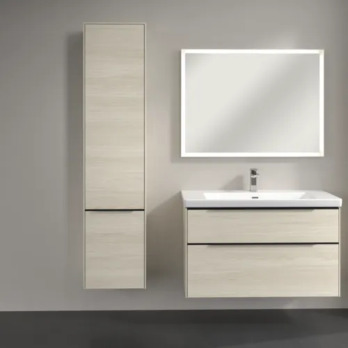 VILLEROY BOCH Vysoká skříňka Subway 3.0, 2 dveře, 400 x 1710 x 362 mm, bílý dub #C58601AA, obrázek 4
