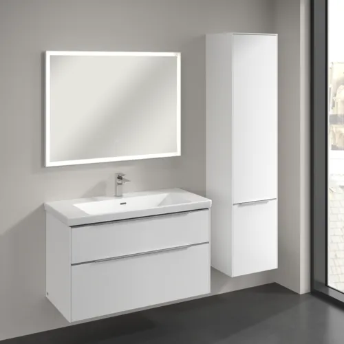 VILLEROY BOCH Vysoká skříňka Subway 3.0, 2 dveře, 400 x 1710 x 362 mm, čistě bílá / čistě bílá #C58700VF, obrázek 3