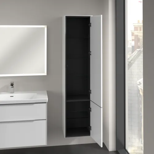 VILLEROY BOCH Vysoká skříňka Subway 3.0, 2 dveře, 400 x 1710 x 362 mm, Brilliant White / Brilliant White #C58700VE, obrázek 5