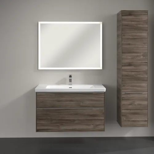 VILLEROY BOCH Subway 3.0 Vysoká skříň, 2 dveře, 400 x 1710 x 362 mm, Kamenný dub / Kamenný dub #C58700RK, obrázek 4
