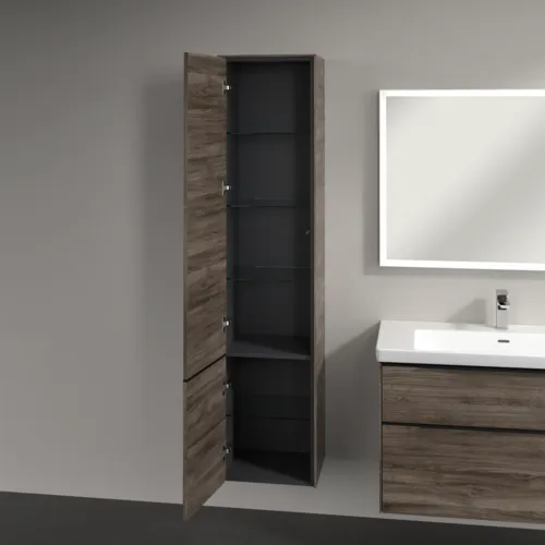 VILLEROY BOCH Subway 3.0 Vysoká skříň, 2 dveře, 400 x 1710 x 362 mm, Kamenný dub / Kamenný dub #C58601RK, obrázek 5