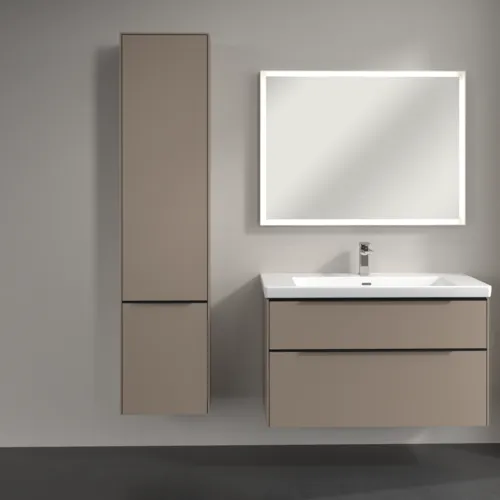 VILLEROY BOCH Subway 3.0 Vysoká skříň, 2 dveře, 400 x 1710 x 362 mm, taupe / taupe #C58601VM, obrázek 4