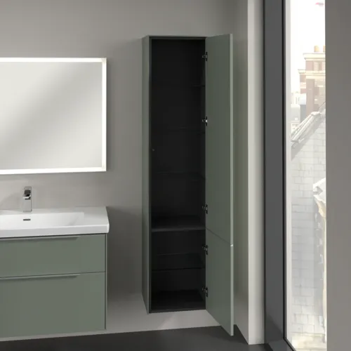 VILLEROY BOCH Subway 3.0 Vysoká skříň, 2 dveře, 400 x 1710 x 362 mm, jemně zelená #C58700AF, obrázek 5