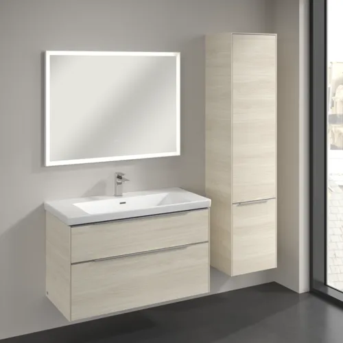 VILLEROY BOCH Vysoká skříňka Subway 3.0, 2 dveře, 400 x 1710 x 362 mm, bílý dub #C58700AA, obrázek 3