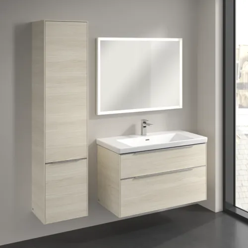 VILLEROY BOCH Vysoká skříňka Subway 3.0, 2 dveře, 400 x 1710 x 362 mm, bílý dub #C58600AA, obrázek 3