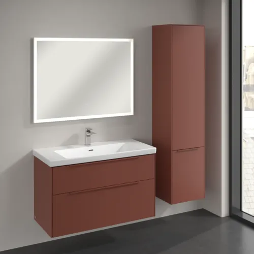 VILLEROY BOCH Vysoká skříňka Subway 3.0, 2 dveře, 400 x 1710 x 362 mm, vínově červená #C58702AH, obrázek 3