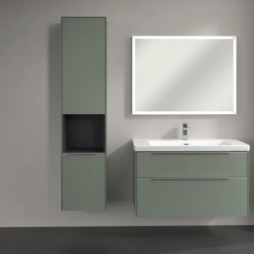 VILLEROY BOCH Subway 3.0 Vysoká skříň, 2 dveře, 400 x 1710 x 362 mm, jemně zelená #C58800AF, obrázek 4