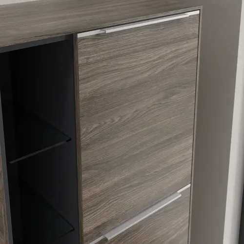 VILLEROY BOCH Středová skříňka Subway 3.0, 2 dveře, 574 x 1200 x 362 mm, dub kamenný / dub kamenný #C59900RK, obrázek 6