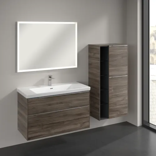 VILLEROY BOCH Středová skříňka Subway 3.0, 2 dveře, 574 x 1200 x 362 mm, dub kamenný / dub kamenný #C59900RK, obrázek 3