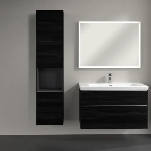 VILLEROY BOCH Vysoká skříň Subway 3.0, 2 dveře, 400 x 1710 x 362 mm, černý dub #C58800AB, obrázek 4