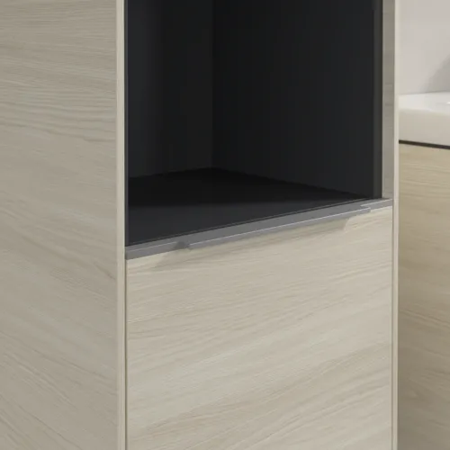 VILLEROY BOCH Vysoká skříňka Subway 3.0, 2 dveře, 400 x 1710 x 362 mm, bílý dub #C58800AA, obrázek 6