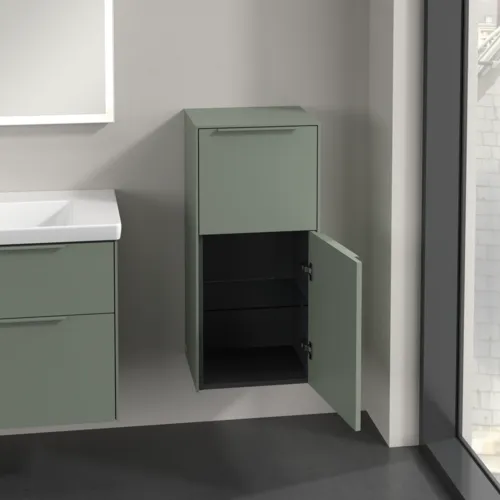 VILLEROY BOCH Boční skříňka Subway 3.0, 1 zásuvka, 1 dvířka, 400 x 860 x 362 mm, Soft Green #C59502AF, obrázek 5