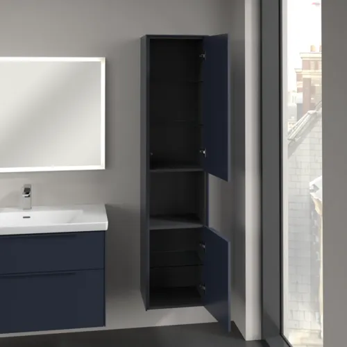 VILLEROY BOCH Subway 3.0 Vysoká skříň, 2 dveře, 400 x 1710 x 362 mm, Marine Blue / Marine Blue #C58902VQ, obrázek 5