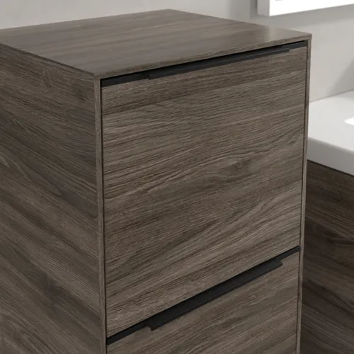 VILLEROY BOCH Boční skříňka Subway 3.0, 1 zásuvka, 1 dvířka, 400 x 860 x 362 mm, Kamenný dub / Kamenný dub #C59401RK, obrázek 7