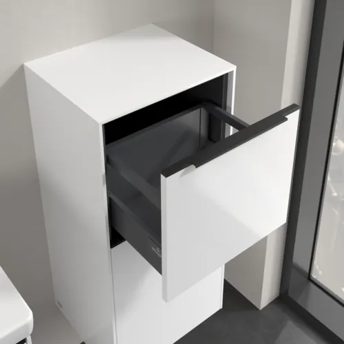 VILLEROY BOCH Boční skříňka Subway 3.0, 1 zásuvka, 1 dvířka, 400 x 860 x 362 mm, Brilliant White / Brilliant White #C59501VE, obrázek 6
