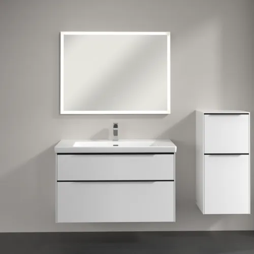 VILLEROY BOCH Boční skříňka Subway 3.0, 1 zásuvka, 1 dvířka, 400 x 860 x 362 mm, čistě bílá / čistě bílá #C59501VF, obrázek 4