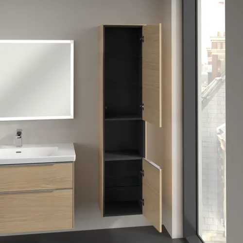 VILLEROY BOCH Subway 3.0 Vysoká skříň, 2 dveře, 400 x 1710 x 362 mm, Severský dub / Severský dub #C58900VJ, obrázek 5